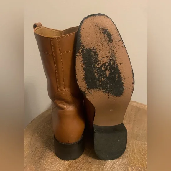 BIBI LOU Briana Western Boot In Cuero - Size 38 - Picture 8 of 10